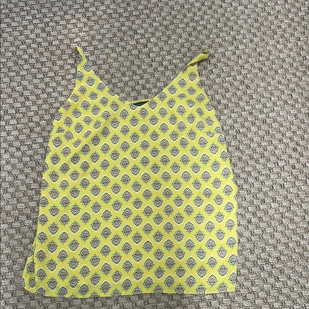 Yellow Patterned Women's Cami Tank